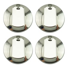 UK-48C4 Cooktop Knob 48 mm Chrome x 4 with decal set Universal